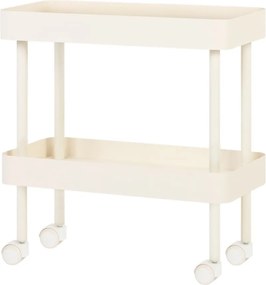 Бежов метален подвижен стелаж 60x62x30 cm Nolle – noo.ma