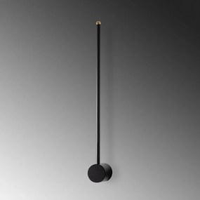Черна LED стенна лампа ø 7 cm Sword – Opviq lights