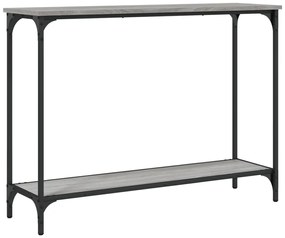 837705 vidaXL Конзолна маса, сив сонома, 101x30,5x75 см, инженерно дърво