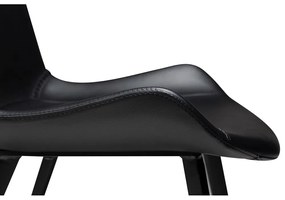 Черен стол за хранене от изкуствена кожа DAN-FORM Дания Hype - DAN-FORM Denmark