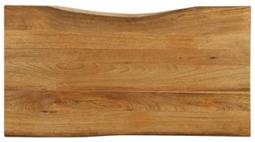 370790 vidaXL Плот за маса, 100x60x3,8 см, жив ръб, масивно дърво манго