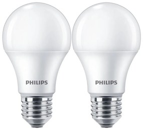 К-кт 2x LED Крушка Philips A60 E27/10W/230V 4000K