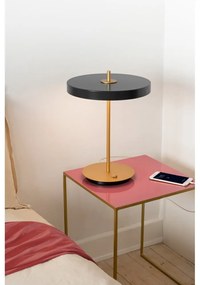 Антрацитна LED настолна лампа с метален абажур (височина 41,5 cm) Asteria Table - UMAGE