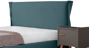 Тапицирано легло Paris-Petrol-150 x 200-Με μηχανισμό ανύψωσης