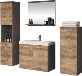 Комплект за баня Malo-Антрацит - Сонома