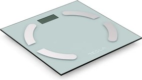 Кантар Tesla BS301WX, 180 кг, Дигитален, LCD дисплей, 30х30 см, Бял/Инокс