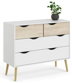 Бял скрин , 99 x 82 cm Oslo - Tvilum