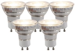 Комплект от 5 GU10 3-степенни димируеми LED крушки 6W 260 lm 2700K