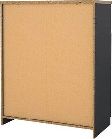 Тъмносив скрин 80x100x40 cm Naia – Tvilum