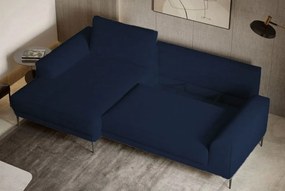 Ъглов диван Holland Mini-тъмно син-ляв