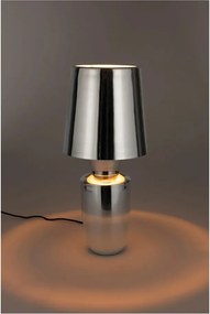 Метална настолна лампа в сребрист цвят с метален абажур (височина 42 cm) Classy – Zuiver