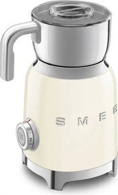 Уред за разпенване на мляко Smeg MFF11CREU, 500 W, 600 мл, 8 програми, Подвижна кана, Автоматично изключване, Крем