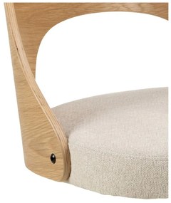 Бежов/естествен трапезен стол Lucy – Actona