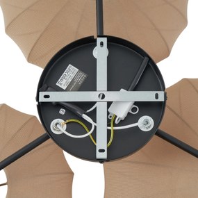 Japandi плафон кафяв 3 светлини - Multi Bida