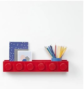 Детски червен стенен рафт Sleek - LEGO®