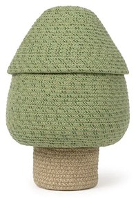 Зелена текстилна детска кошница за играчки ø 25x36 cm Big Tree – Lorena Canals