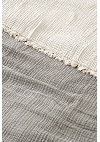 Сива муселинова покривка за двойно легло 230x250 cm - Mijolnir