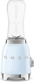Блендер Smeg PBF01PBEU, 300W, 2x 600 мл, 20000-24000 об/мин, Противоплъзгаща основа, Без BPA, Неръждаема стомана, Пастелно син