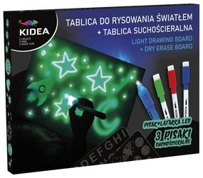 Kidea - Магическа дъска с маркери и фенерче 85781
