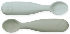Бебешки лъжички от силикон в цвят каки/светлосиньо в комплект от 2 бр. Olive Mix – Cam Cam Copenhagen
