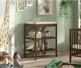 Кафява маса за повиване от масивен бук Dino – Vipack