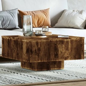 815837 vidaXL Кафе маса, опушен дъб, 60x60x31,5 см, инженерно дърво
