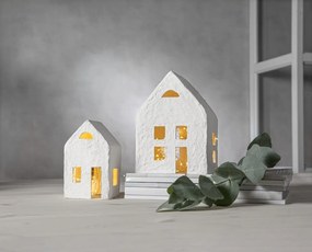 Бяла коледна светлинна украса 2 бр. Plain – Star Trading