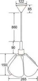 Лампа Posy - Purple