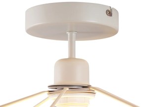 Japandi Плафон Кремав с Ленен Абажур - Aisha