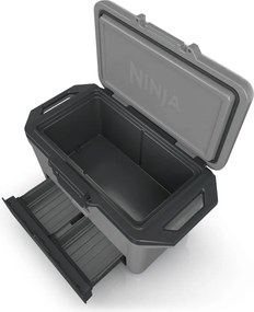 Хладилна кутия Ninja FrostVault FB151EUGY, 47 л, Пасивна, 80 кена, Поддържа лед до 6 дни, Сухо отделение, Сив