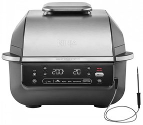 Фритюрник с горещ въздух и грил 5в1 Ninja Foodi Smart EG351EU, 1760W, 5.7 л, До 4 порции, 5 режима, Cyclonic Air, Smart Cook, Керамично покритие, Черен/инокс