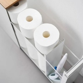 Бял метален рафт за баня 14x55 cm Tower – YAMAZAKI