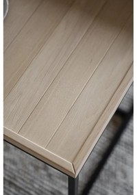 Масичка за кафе с дъбова дървена плоскост в естествен цвят ø 70 cm Deerfield – Rowico