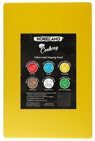 Полиетиленова дъска за рязане на птиче месо жълта 45x30x2см (181108-2)