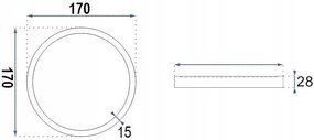 LED ПАНЕЛ ВГРАДЕН Round White 12W