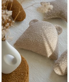 Светлокафява детска възглавница за диван от букле Bear – Wigiwama