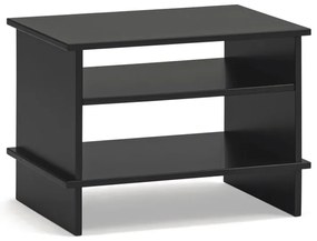Черно нощно шкафче с рафтове Inari – Teulat