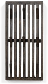 Тъмнокафява стенна закачалка от масивен дъб Parco – Spinder Design