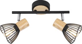 Спот PONY, черен, 2хE14