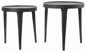 Кръгли странични масички в комплект от 2 бр. ø 43 cm Tobias – Light &amp; Living