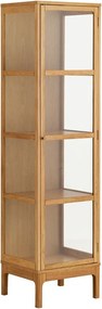 Витрина в естествен цвят 47x180x40 cm Zamora – House Nordic