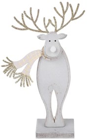 Коледна фигурка на северен елен с шал - Ego Dekor