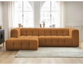 Ъглов диван в цвят жълта охра (ляв ъгъл) Cloud – Bobochic Paris