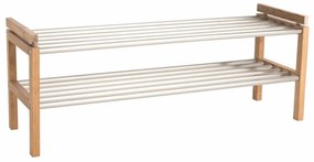 Стойка за обувки от масивен дъб естествена Confetti – Rowico