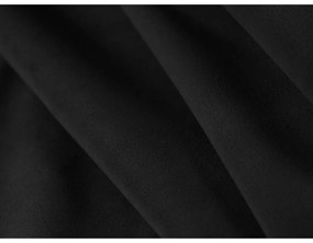 Ъглов диван от черно кадифе (променлива) Rome Velvet - Cosmopolitan Design