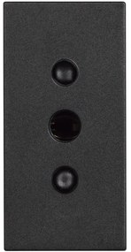 BTICINO RG4113 Гнездо 2P + E 10A 250 Va.c. - тип контакти на земната повърхност, 1M, черен Classia - RG4113