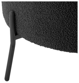 Черно кресло от плат букле Noble – Leitmotiv