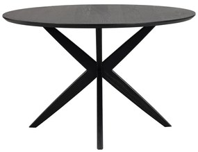 Кръгла маса за хранене с дъбов плот 120x120 cm Calverton - Rowico