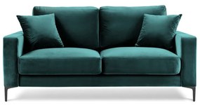 Тюркоазено син кадифен диван , 158 см Harmony - Kooko Home