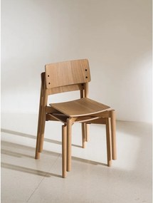 Трапезен стол за подреждане от декор от дъб в естествен цвят Wem – noo.ma